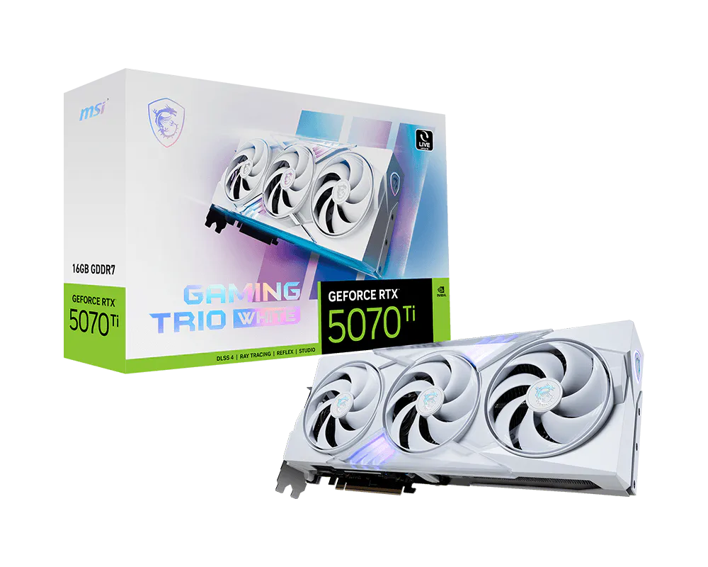 MSI GeForce RTX 5070 Ti 16G GAMING TRIO WHITE